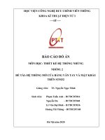 Báo cáo đồ án Hệ thống nhúng: Đề tài Hệ thống mở cửa bằng vân tay và mật khẩu trên STM32