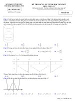 Đề kiểm tra toán 12 THPT trần phú vĩnh phúc 2021  2022 