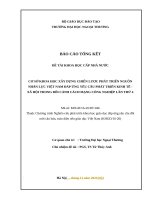 Cơ sở khoa học xây dựng chiến lược phát triển nguồn nhân lực Việt Nam đáp ứng yêu cầu phát triển kinh tế - xã hội trong bối cảnh Cách mạng công nghiệp lần thứ 4