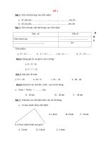 Đề Toán lớp 2 năm 2021 2022 của Chân trời sáng tạo