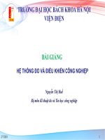 Bài giảng hệ thống đo và điều khiển công nghiệp chương 1   nguyễn thị huế 