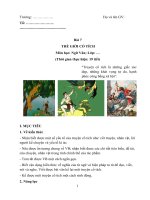 Giáo án ngữ văn 6 kì 2 sách kết nối tri thức với cuộc sống (bài 7) 