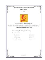 Báo cáo đồ án môn cơ điện tử Nghiên cứu, thiết kế mobile robot dạng bốn bánh vận chuyển phôi trong nhà máy