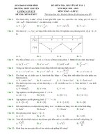 Đề thi toán 12 trường THPT lương văn tụy ninh bình 2021 2022 