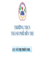 Bài giảng môn Ngữ văn lớp 6 năm học 2021-2022 - Bài 9: Viết bài văn kể lại một truyện truyền thuyết hoặc cổ tích (Trường THCS Thành phố Bến Tre)