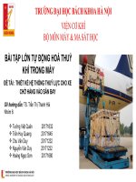 BÀI tập lớn tự ĐỘNG HOÁ THUỶ KHÍ TRONG máy đề tài  THIẾT kế hệ THỐNG THUỶ lực CHO XE CHỞ HÀNG vào sân BAY 