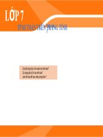 Bài giảng môn Tin học lớp 7 năm học 2021-2022 - Chủ đề 3: Tính toán trên trang tính (Trường THCS Thành phố Bến Tre)
