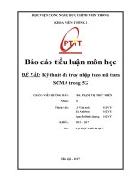 tiểu luận môn học đề tài kỹ thuật đa truy nhập theo mã thưa SCMA trong 5g 