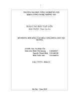 BÁO CÁO BÀI TẬP LỚN HỌC PHẦN: Thực Tại Ảo: ĐỀ TÀI MÔ PHỎNG ĐỜI SỐNG VĂN HÓA CỘNG ĐỒNG DÂN TỘC MƯỜNG