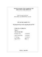 BÁO CÁO BÀI TẬP LỚN HỌC PHẦN: LẬP TRÌNH THỰC TẠI ẢO    TÊN CHỦ ĐỀ NGHIÊN CỨU  Mô phỏng đời sống văn hóa cộng đồng dân tộc Ê Đê