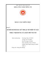 BÁO CÁO MÔN HỌC KĨ THUẬT GIẤU TIN Đề tài 7: SƠ ĐỒ ĐÁNH DẤU KỸ THUẬT SỐ MỚI VỀ XÁC THỰC NỘI DUNG CỦA BẢN ĐỒ VECTƠ