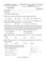 Đề thi đánh giá năng lực tuyển sinh đại học 2022 THPT chuyên DHSP HN