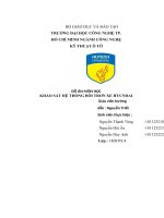 ĐỒ ÁN MÔN HỌC KHẢO SÁT HỆ THỐNG BÔI TRƠN XE HYUNDAI