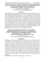 Pháp luật về xử lý tài sản bảo đảm tiền vay là bất động sản tại ngân hàng thương mại, kinh nghiệm quốc tế và giải pháp hoàn thiện pháp luật Việt Nam