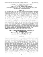 Ứng dụng tin dioxide dạng hạt nano cho xử lý khí ô nhiễm