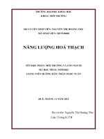 TIỂU LUẬN môn môi TRƯỜNG và CON NGƯỜI đề tài NĂNG LƯỢNG HOÁ THẠCH (1) 