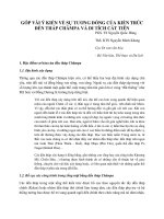 GÓP VÀI Ý KIẾN VỀ SỰ TƯƠNG ĐỒNG CỦA KIẾN TRÚC ĐỀN THÁP CHĂMPA VÀ DI TÍCH CÁT TIÊN