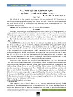 Giải pháp hạn chế rủi ro tín dụng tại Quỹ Đầu tư phát triển tỉnh Long An