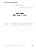 THUYET MINH BPTC nhà làm việc bắc trà my 