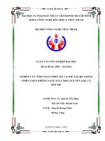 Nghiên cứu tính toán thiết kế và chế tạo hệ thống chiên chân không năng suất 20kg nguyên liệu cà rốt mẻ