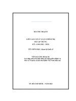 TIỂU LUẬN QUAN hệ QUỐC tế   CAO cấp CHÍNH TRỊ   cục diện mới trên biển đông tác động đến nhiệm vụ bảo vệ tổ quốc xã hội chủ nghĩa việt nam hiện nay