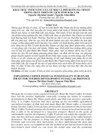 Khai thác tiềm năng của Lễ hội Cà phê Buôn Ma Thuột trong phát triển du lịch tỉnh Đắk Lắk