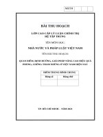 tiểu luận thu hoạc cao cấp chính trị   quan điểm, định hướng, giải pháp nâng cao hiệu quả phòng, chống tham nhũng ở việt nam hiện nay