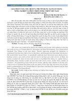Giải pháp tăng thu dịch vụ phi tín dụng tại Ngân hàng Nông nghiệp và Phát triển Nông thôn Việt Nam chi nhánh Tiền Giang