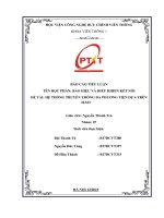 BÁO CÁO TIỂU LUẬN  TÊN HỌC PHẦN: BÁO HIỆU VÀ ĐIỀU KHIỂN KẾT NỐI ĐỀ TÀI: HỆ THỐNG TRUYỀN THÔNG ĐA PHƯƠNG TIỆN DỰA TRÊN  H.323