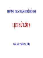 Bài giảng môn Lịch sử lớp 8 - Bài 2: Cách mạng tư sản Pháp cuối thế kỉ XVIII (Tiếp theo)