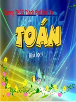 Bài giảng môn Hình học lớp 9: Ôn tập chương 1 (Tiết 2)