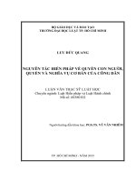 Nguyên tắc hiến pháp về quyền con người, quyền và nghĩa vụ cơ bản của công dân 