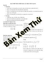 Bài 5  PHÉP NHÂN, PHÉP CHIA các PHÂN THỨC đại số 