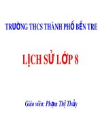 Bài giảng môn Lịch sử lớp 8 - Bài 2: Cách mạng tư sản Pháp (1789-1794)
