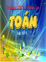 Bài giảng môn Đại số lớp 9: Ôn tập chương 1 (Tiết 1)