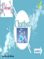 Bài tập nhóm cuối kỳ môn tin học văn phòng đề tài Chat bot
