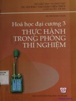 Giáo trình hóa học đại cương 3   thực hành trong phòng thí nghiệm phần 1 