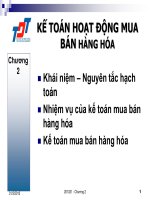 BÀI GIẢNG    kế TOÁN HOẠT ĐỘNG MUA bán HÀNG hóa  