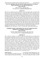 Sự cản trở đối với người dân khi tham gia vào hoạt động homestay tại thành phố Huế