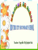 Bài giảng môn Tiếng Anh lớp 9 - Unit 1: Local environment (A closer look 2)