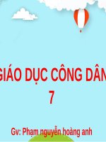 Bài giảng môn GDCD lớp 7 - Bài 2: Trung thực