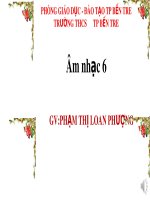 Bài giảng môn Âm nhạc lớp 6 - Tiết 1: Học hát bài Mùa khai trường