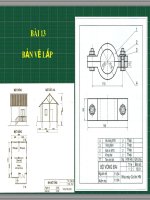 Bài giảng môn Công nghệ lớp 8 - Bài 13: Bản vẽ lắp