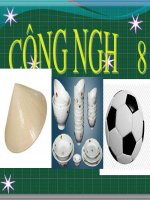 Bài giảng môn Công nghệ lớp 8 - Bài 6+7: Bản vẽ các khối tròn xoay