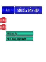 Bài giảng môn Công nghệ lớp 9 - Bài 5: Thực hành Nối dây dẫn điện