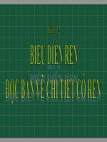 Bài giảng môn Công nghệ lớp 8 - Bài 11+12: Biểu diễn ren. Đọc bản vẽ chi tiết có ren