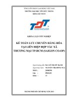 KẾ TOÁN lưu CHUYỂN HÀNG hóa tại LIÊN HIỆP hợp tác xã TM TP hồ CHÍ MINH SAIGON COOP