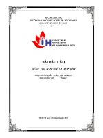 BÀI báo cáo đề tài tìm HIỂU về XE JUPITER 