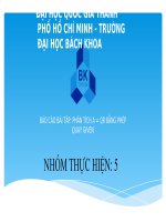 BÁO cáo bài tập PHÂN TÍCH a = QR BẰNG PHÉP QUAY GIVEN