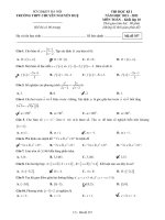 Đề thi học kì 1 môn Toán lớp 10 năm 2021-2022 có đáp án - Trường THPT Chuyên Nguyễn Huệ, Hà Nội